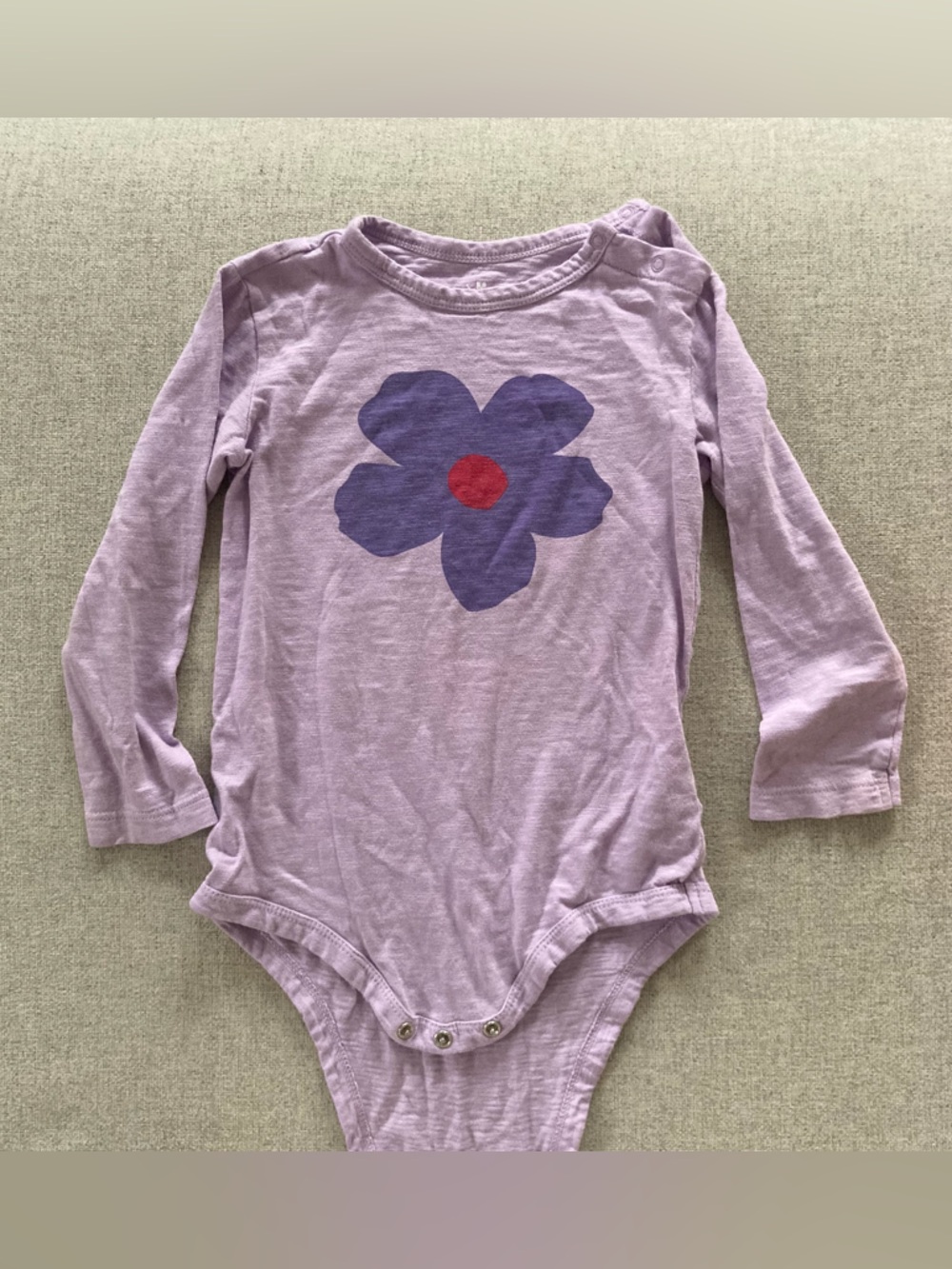Primary 18-24m Onesie Purple Flower
